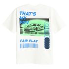 T-shirt oversize z nadrukiem na plecach NOWEAR