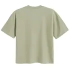 T-shirt unisex khaki oversize z bawełny czesanej NOWEAR