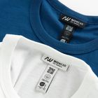 T-shirt z bawełny czesanej 2-pack NOWEAR