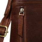 Torba listonoszka, brązowa, skórzana, Peterson