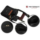 Torba listonoszka, czarna, skórzana, Petereson