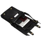 Torba listonoszka, czarna, skórzana, Peterson