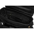 Torba listonoszka, czarna, skórzana, Peterson