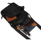 Torba listonoszka, czarna, skórzana, Peterson