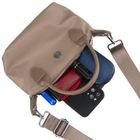 Torebka listonoszka, beżowa, Peterson