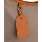 Torebka listonoszka, beżowa, skóra ekologiczna, Peterson