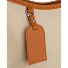 Torebka listonoszka, beżowa, skóra ekologiczna, Peterson