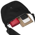 Torebka listonoszka, czarna, Peterson