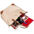 Torebka shopper, beżowa, Peterson