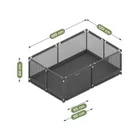Tulano, Cozy 22, kojec dziecięcy, graphite, 180 cm