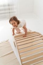 tupti.wood, duży bujak montessori + duża zjeżdżalnia, chmurki, naturalny