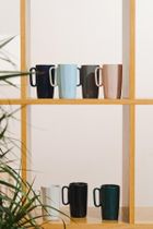 Vialli Design, dwa kubki ceramiczne z uszkiem, 250 ml, Fuori szare