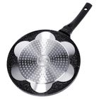 Vilde, Black line, patelnia do jajek granitowa, 7 otworów, 26 cm