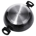 Vilde, Black line, patelnia granitowa głęboka ze szklaną pokrywką, 28 cm, 3,5 l