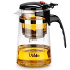 Vilde, dzbanek z zaparzaczem spustowym do herbaty, szklany, 680 ml