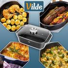 Vilde, Granitica, brytfanna granitowa z pokrywką, 7,5l, 41-26-16 cm