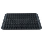 Vilde, mata do suszenia naczyń silikonowa, czarna, 40-30 cm