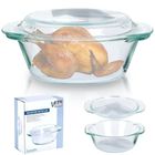 Vilde, naczynie żaroodporne z pokrywką, szklane, 1,4 l+430 ml