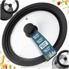 Vilde, pokrywka szklana silikonowa, uniwersalna, 24/26/28 cm