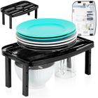 Vilde, półka kuchenna, czarna, 31-22-14,5/11,5 cm