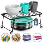 Vilde, półka kuchenna, metalowa, czarna, 36-22-15 cm