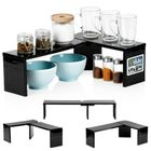 Vilde, półka kuchenna, narożna, czarna, 47-32-15,5 cm