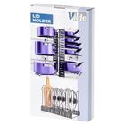 Vilde, stojak na garnki, patelnie i pokrywki, metalowy, czarny