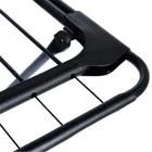 Vilde, suszarka na pranie, metalowa i rozsuwana, czarna, rozmiar XXL, 108-182 cm