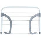 Vilde, suszarka na pranie na kaloryfer metalowa, biała rozkładana, 55-50.5 cm