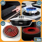 Vilde, Terruna Aroma, patelnia granitowa, ze szklaną pokrywką, głęboka, 32 cm, 4,7l