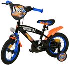 Volare, Hot Wheels, rower, czarno-niebieski, 12"