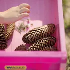 Wader, Gigant, wózek-przyczepa, różowy