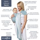 Zaffiro, Hug Me Eco, chusta tkana, paski seledynowe