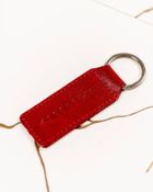 Zestaw prezentowy: Portfel, Brelok, czerwony, skórzany, Peterson