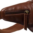 Zestaw, Saszetka na biodro, nerka, Etui na klucze, brązowy, skórzany, Peterson