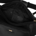 Zestaw, Saszetka na biodro, nerka, Etui na klucze, czarny, skórzany, Peterson