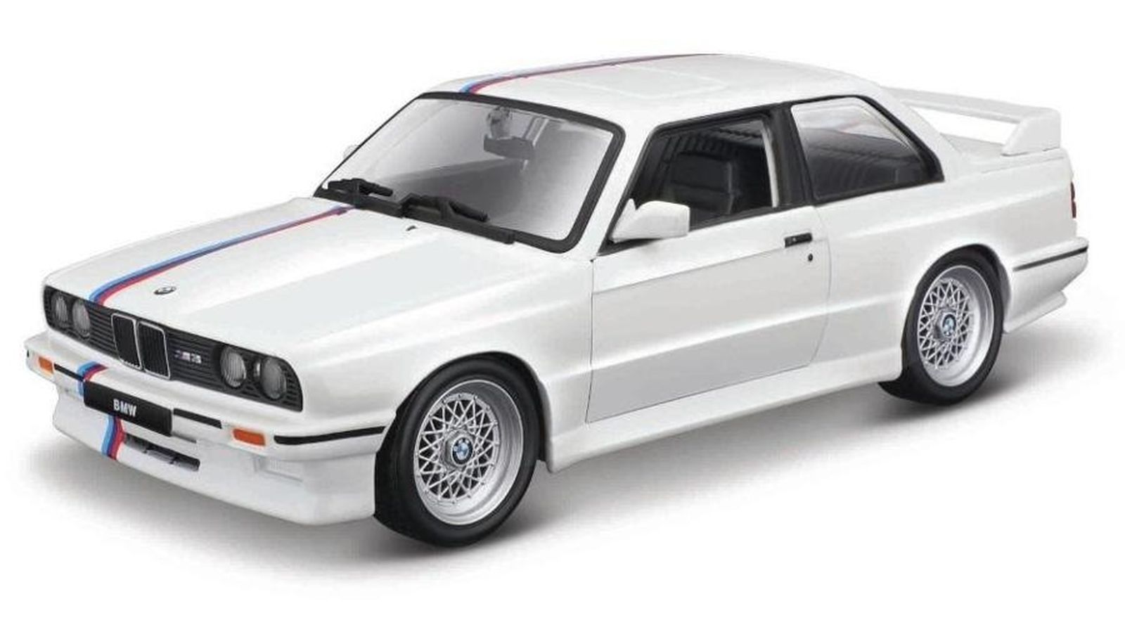 Bburago, BMW 3 Series M3 1988, pojazd, white, 1:24 - smyk.com