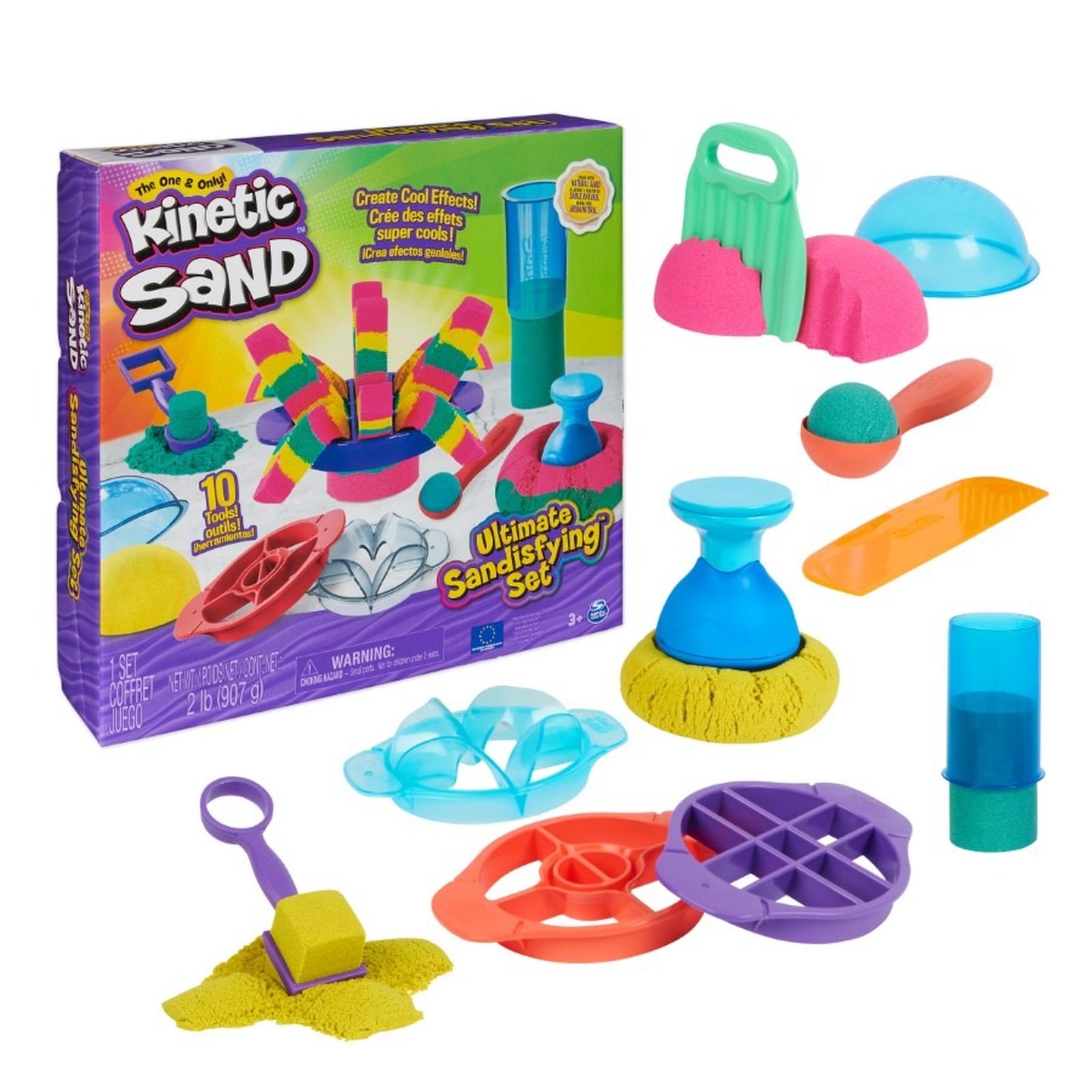 Kinetic Sand, Ultimate satisfying set, piasek kinetyczny, zestaw - smyk.com