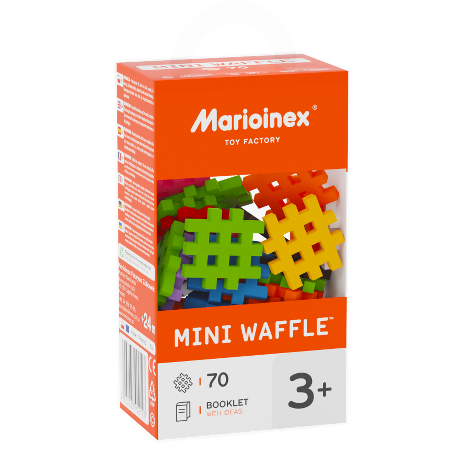 Marioinex, Mini Waffle, klocki konstrukcyjne, 140 elementów