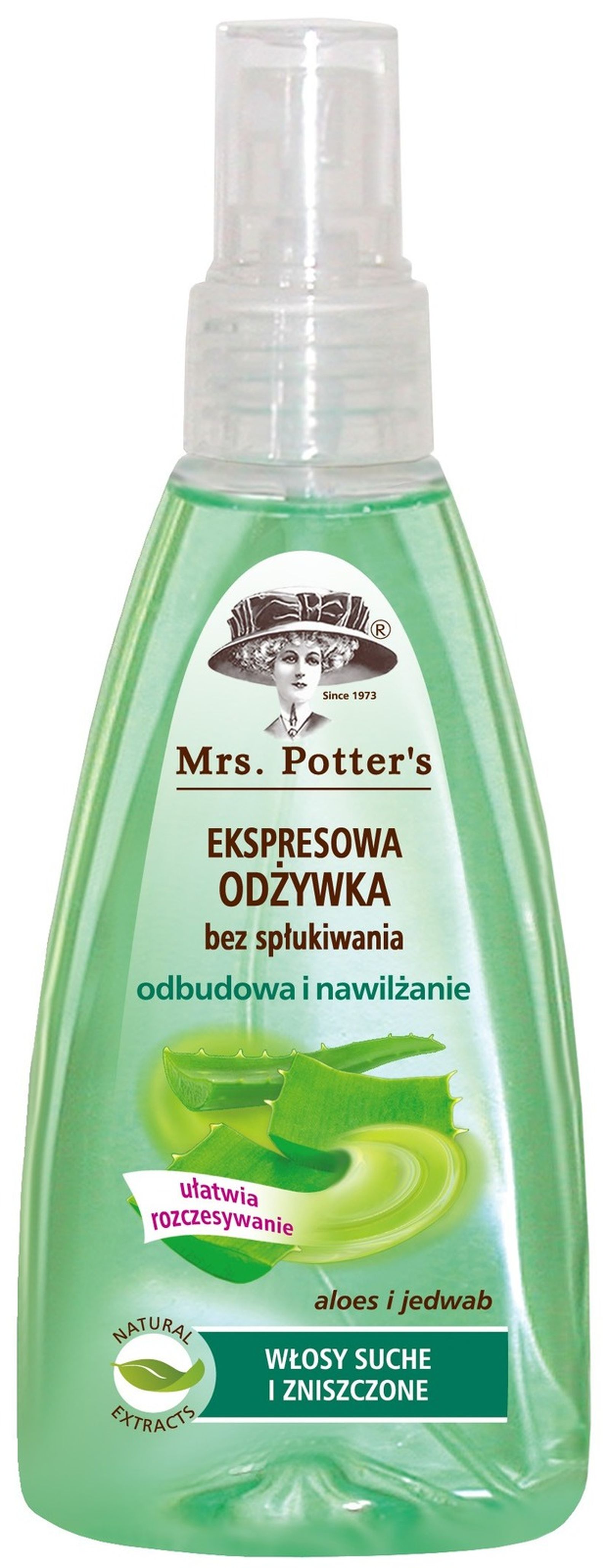 Mrs. Potter's, Aloes, odywka do wosw w sprayu, 200 ml - smyk.com