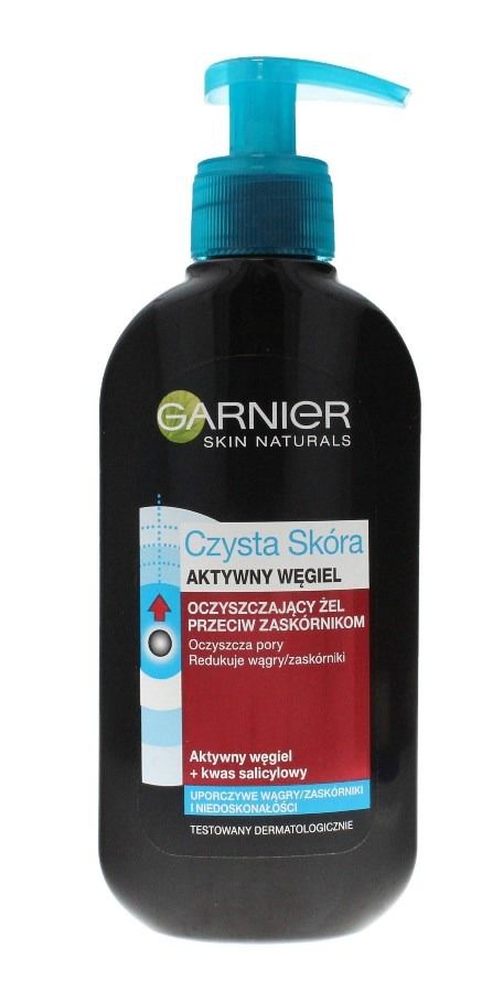 Garnier, Skin Naturals, Czysta Skóra, Aktywny Węgiel, żel oczyszczający, 150 ml