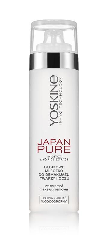 Yoskine, Japan Pure, olejkowe mleczko do demakijażu twarzy i oczu, 200 ml