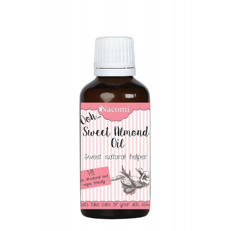 Nacomi, Sweet Almond Oil, olej ze słodkich migdałów, 50 ml