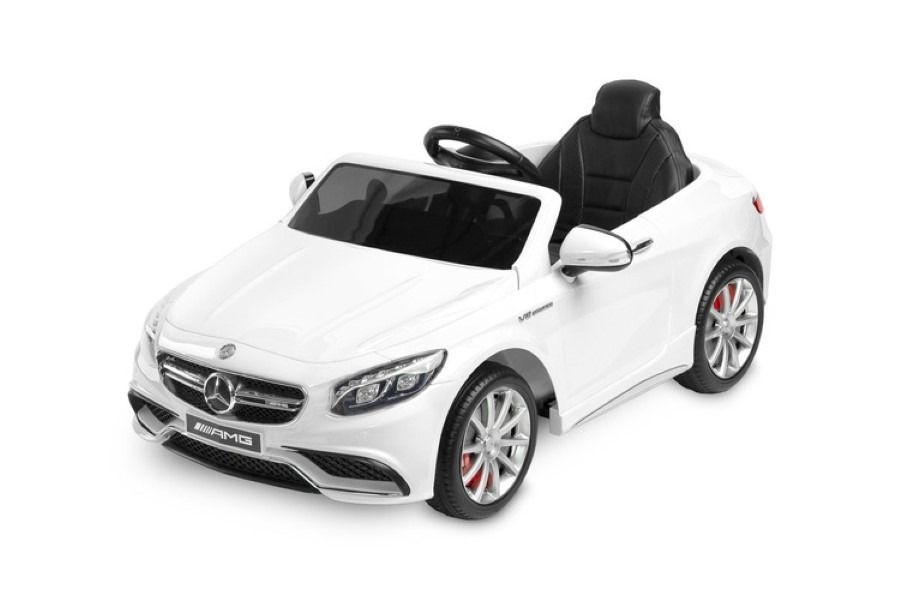 DToyz, Mercedes-Benz AMG S63, pojazd na akumulator, white