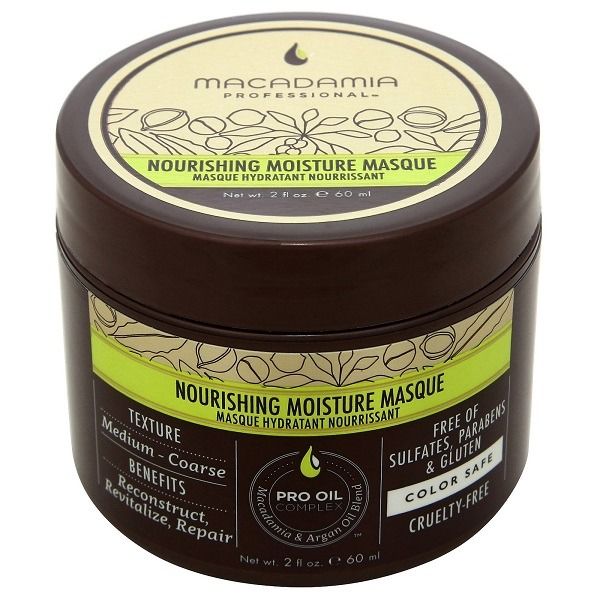 Macadamia Professional, Nourishing Moisture, nawilżająca maska do włosów, 60 ml
