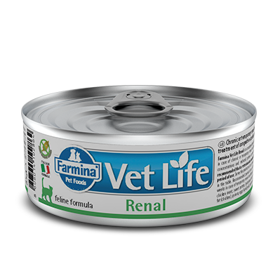 N&D Vet Life, Renal, karma dla kotów z problemami nerkowymi, 85 g