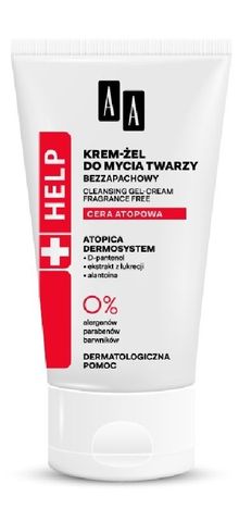 AA, Help, Cera atopowa, krem-żel do mycia twarzy, 125 ml