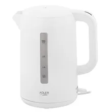 Adler, czajnik elektryczny, biały, 2,2l