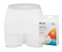 Akuku, majtki siateczkowe poporodowe, wielokrotnego użytku, rozmiar XL, 2 szt.