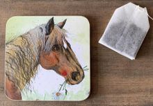 Alex, podkładka pod kubek, Koń i kwiaty